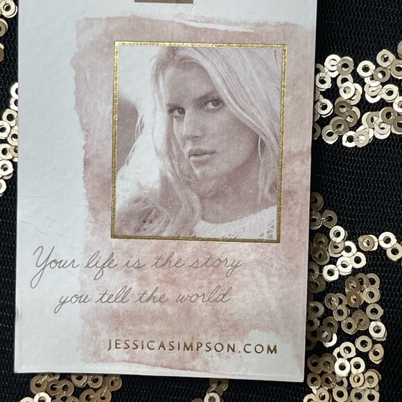 Jessica Simpson Black and Gold Sequin
Shift Dress size 4 - Picture 10 of 15